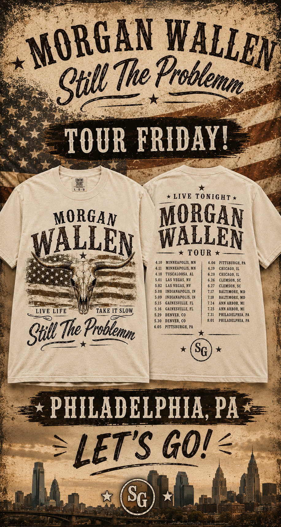 Morgan Wallen - Still the Problem Tour Tee