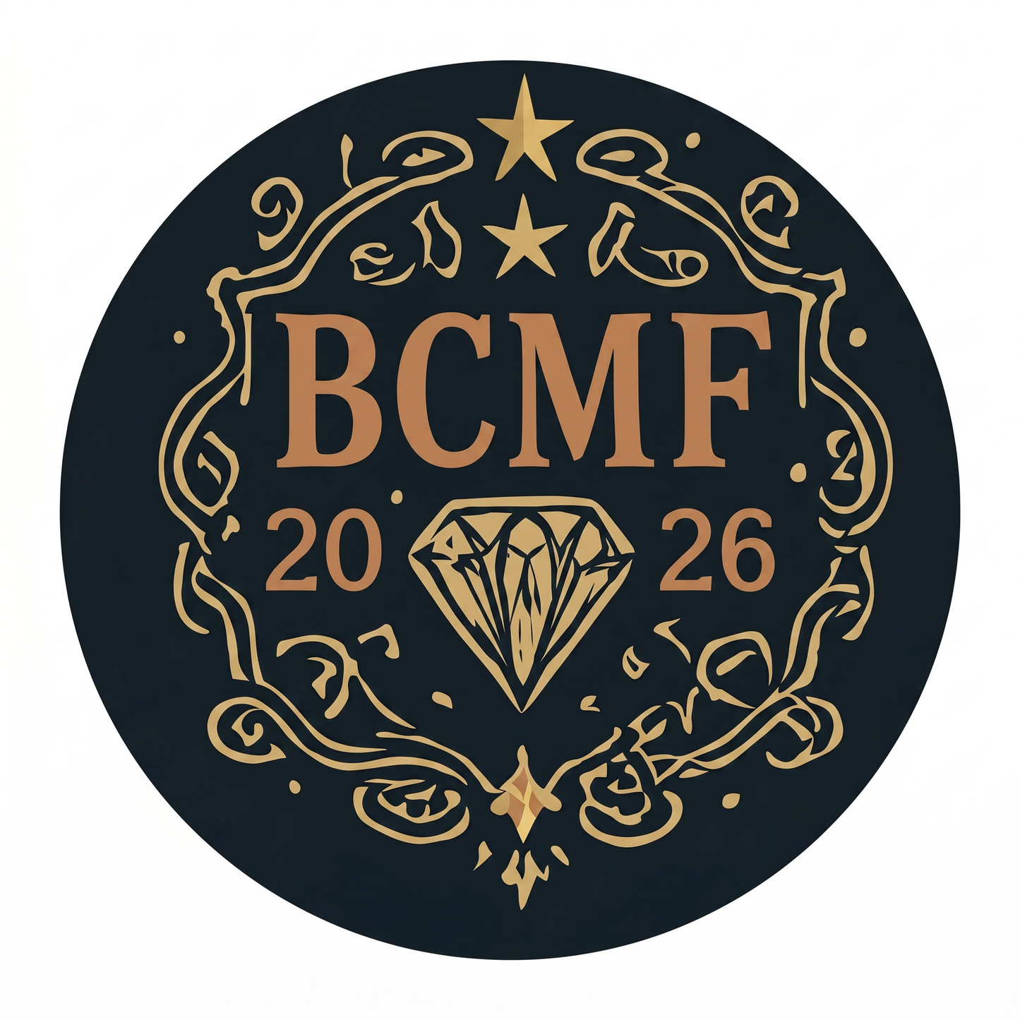 BCMF 2026 Diamonds & Denim chest emblem