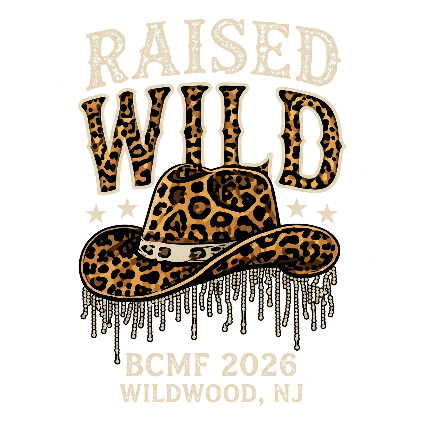 Raised Wild BCMF 2026 leopard cowboy hat print artwork