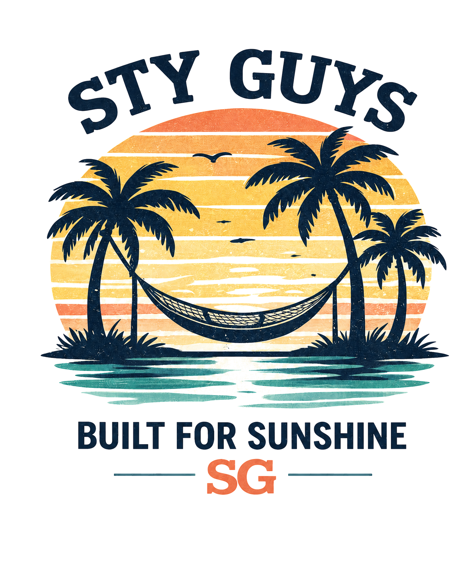Built for Sunshine hammock graphic, Beach colorway — StyGuys Coastal Collection