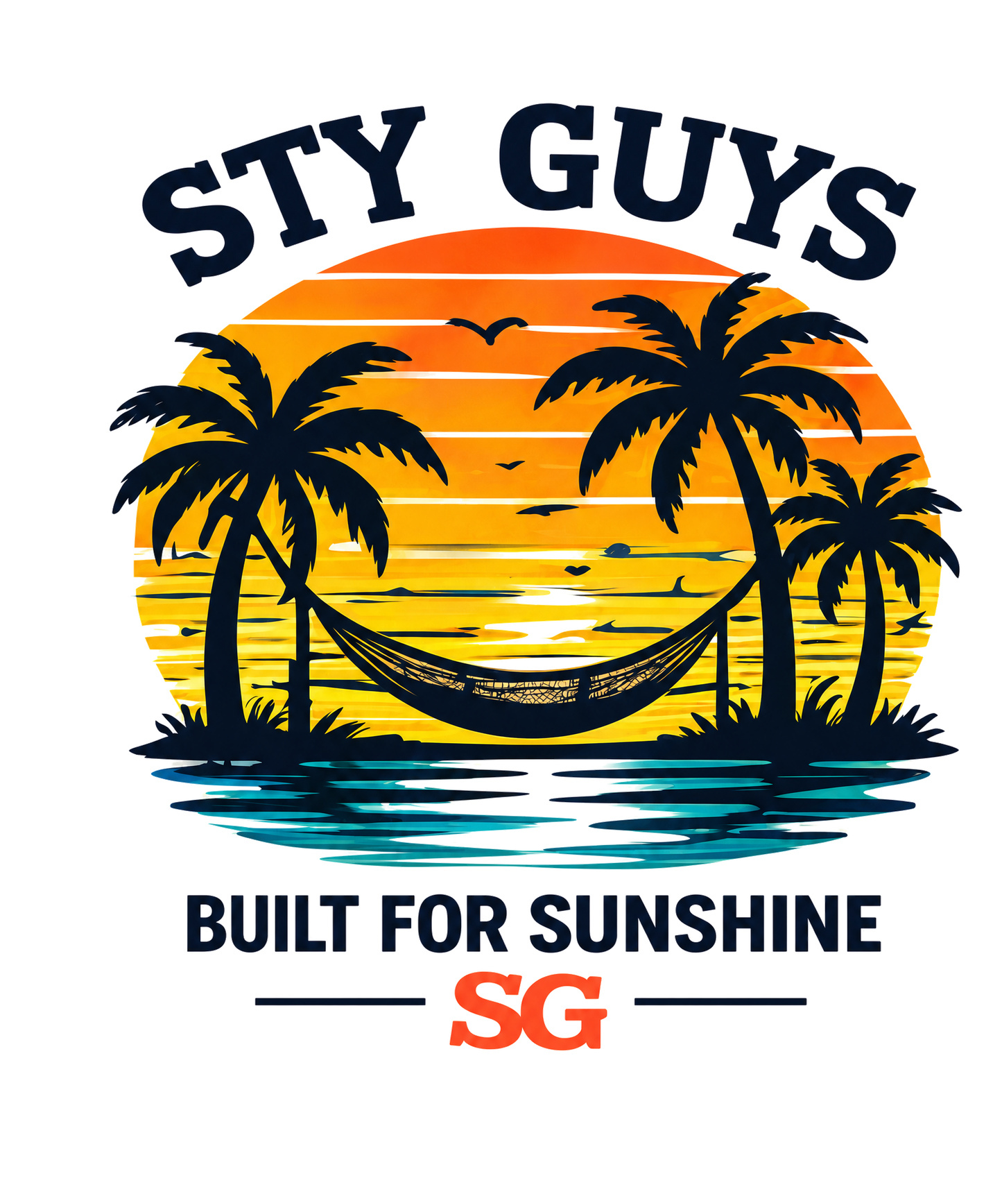 Built for Sunshine hammock graphic, Neon colorway — StyGuys Coastal Collection