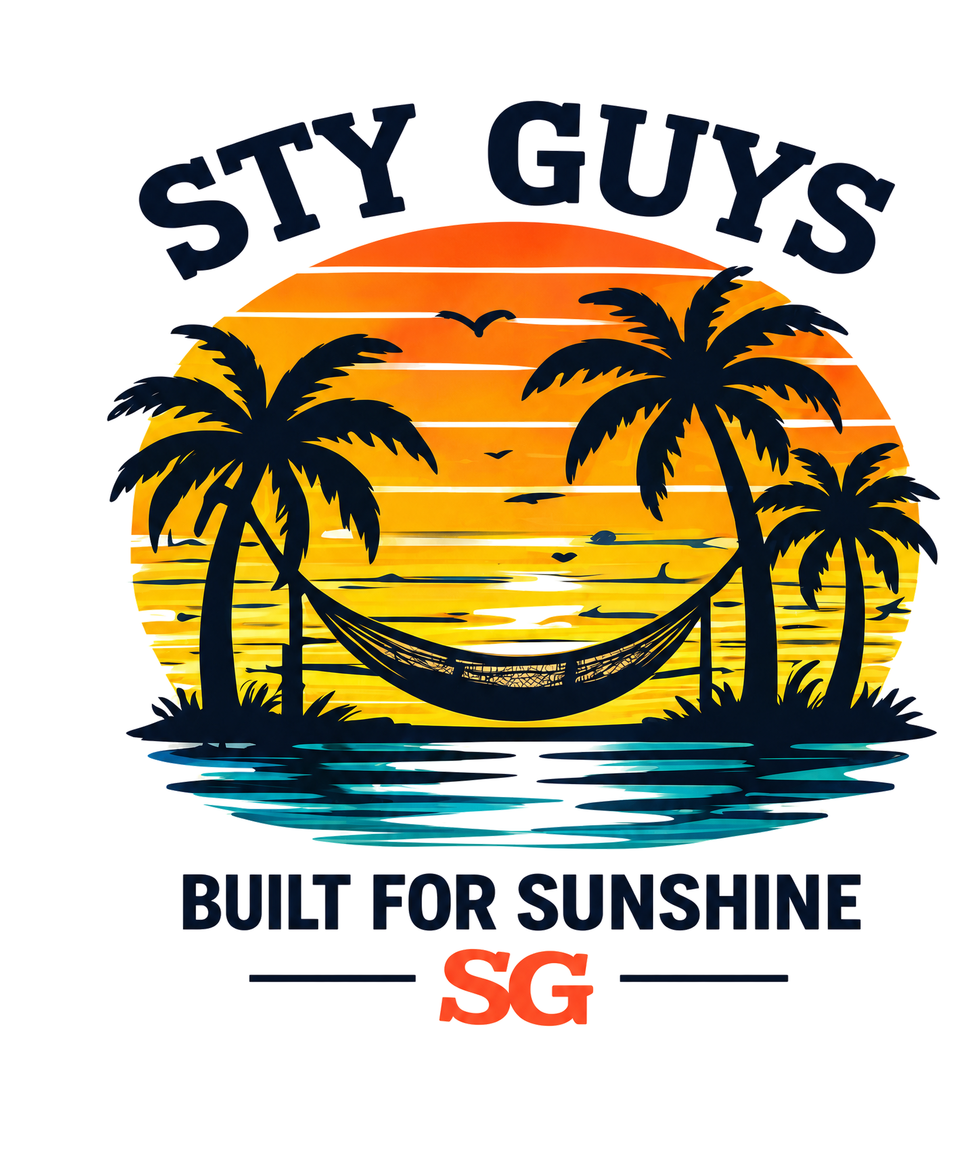 Built for Sunshine hammock graphic, Neon colorway — StyGuys Coastal Collection