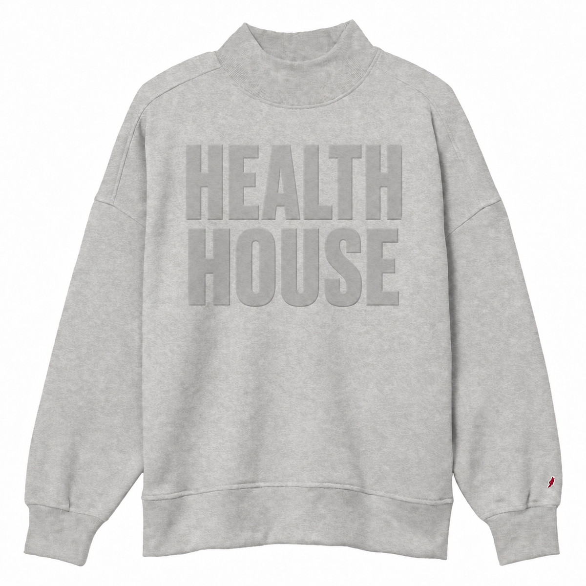 Health House Puff Mock Neck