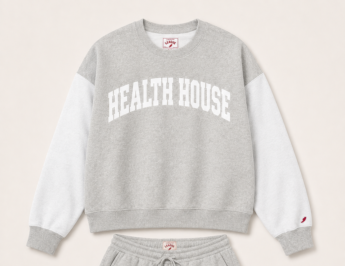 Health House Reverse Fleece Crewneck