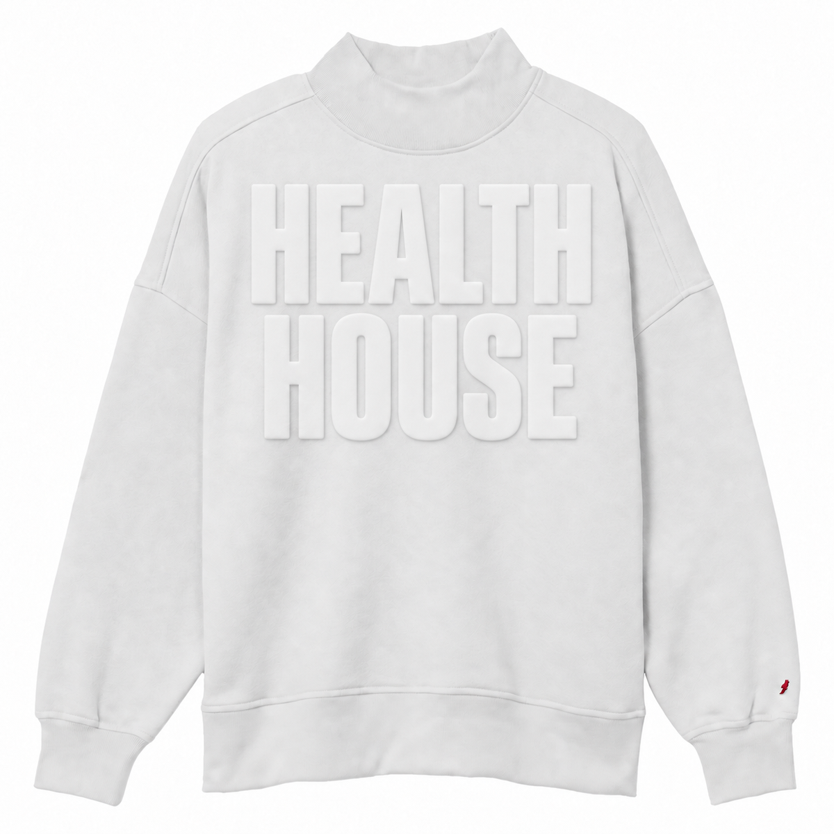 Health House Puff Mock Neck