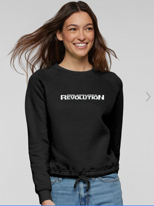 Revolution Women's Relaxed 3-End Boxy Fleece Crewneck Sweatshirt LAT