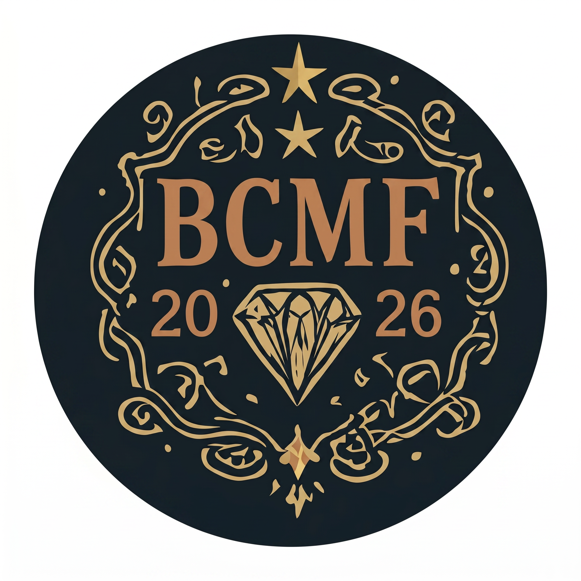 BCMF 2026 Diamonds & Denim chest emblem